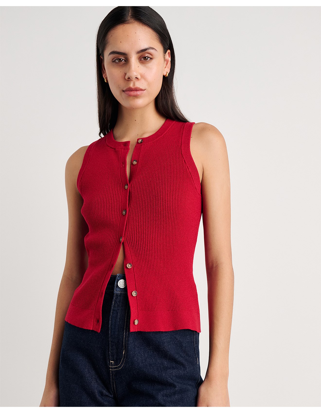 Jag Selene Knit Vest | David Jones