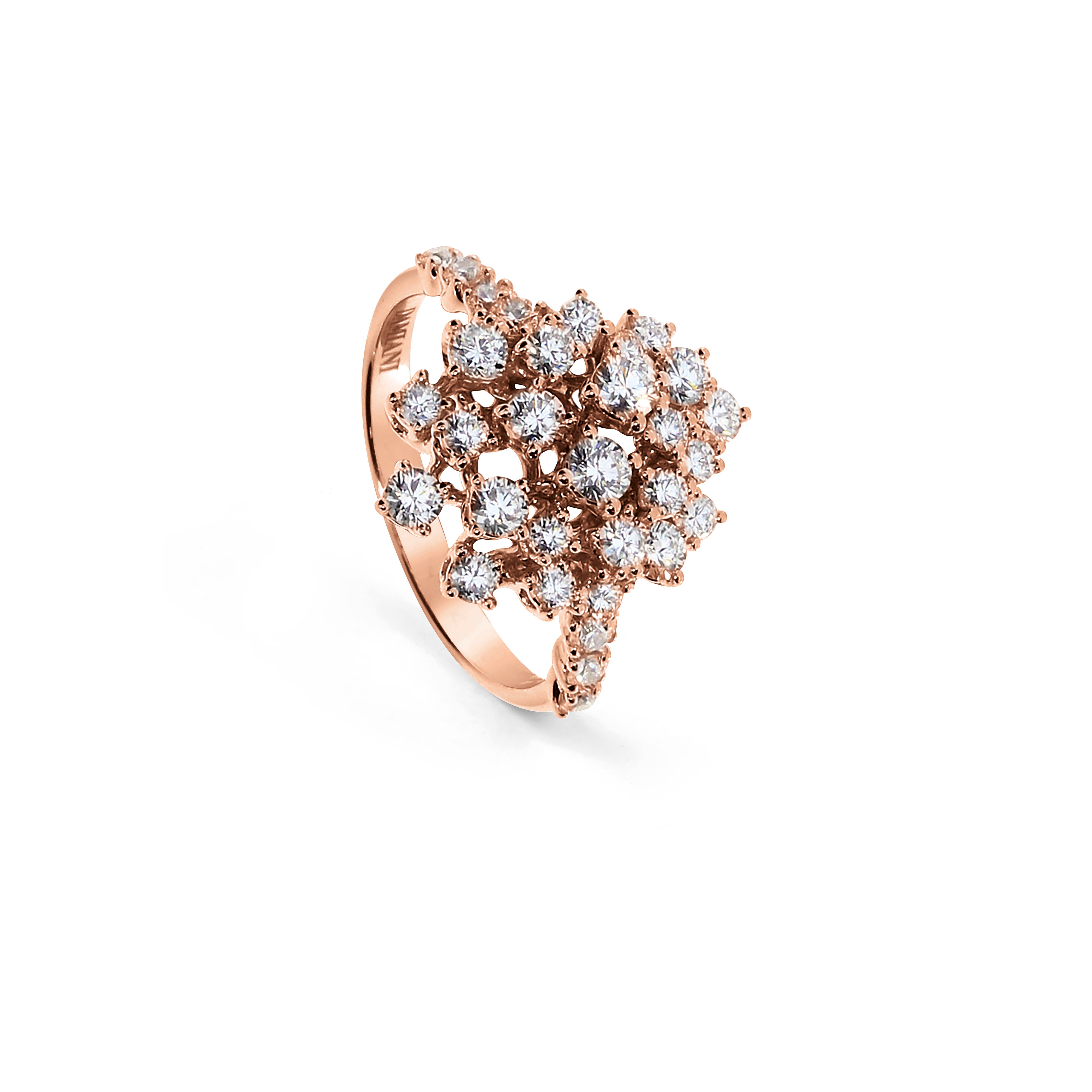 ピンクゴールド、ダイヤモンド リング - Damiani MIMOSA