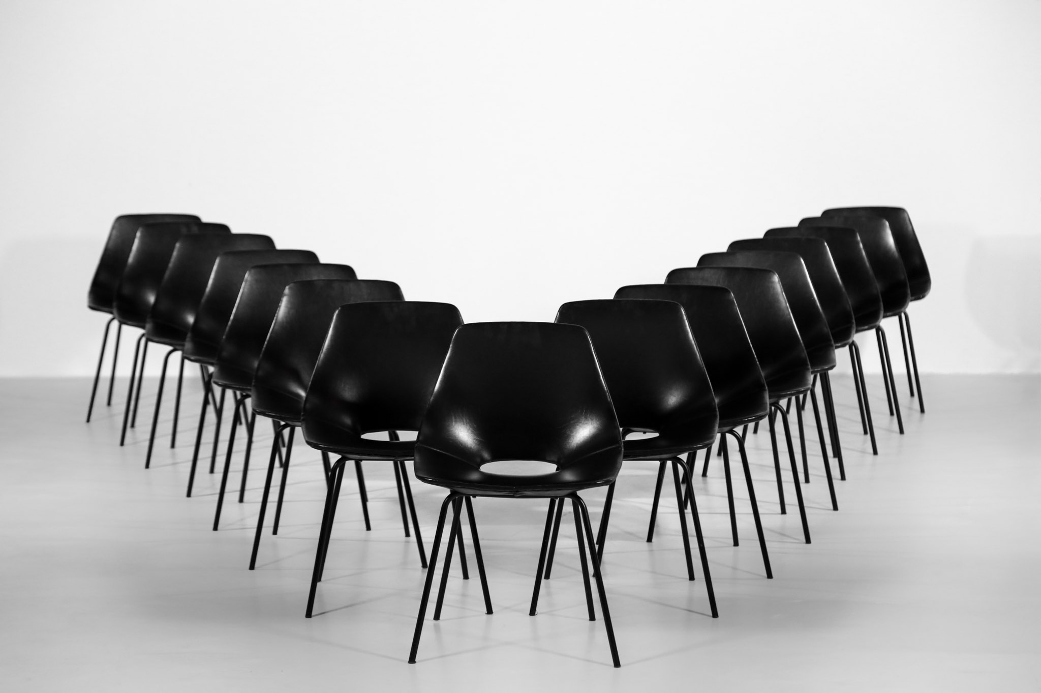 Tonneau Chairs by Pierre Guariche '16 Chairs' - Danke Galerie