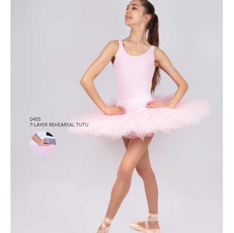 バレエ用品のグリシコ バレエ衣裳｜クラシックボン7段スカート｜練習用