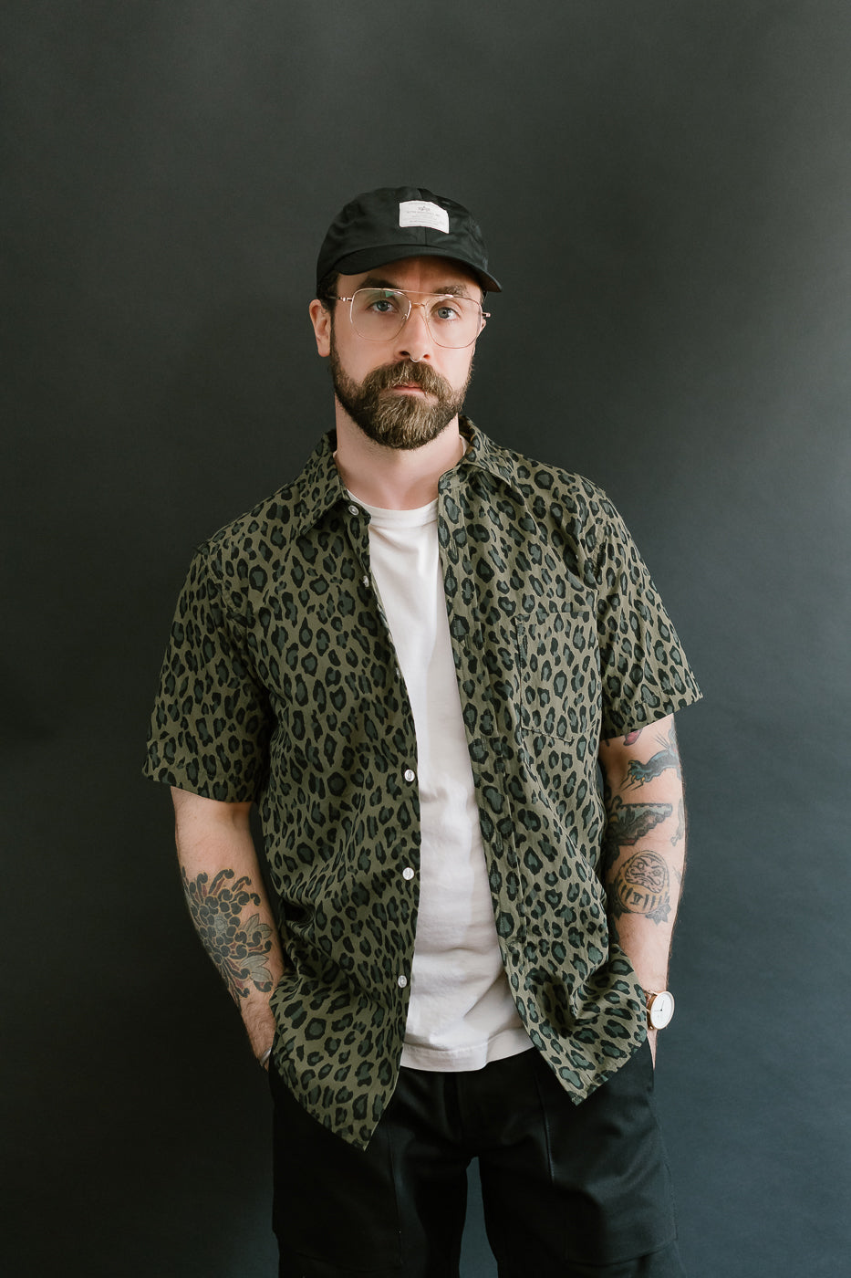 Oxford Shirt Cheetah Camo - Olive | Dant