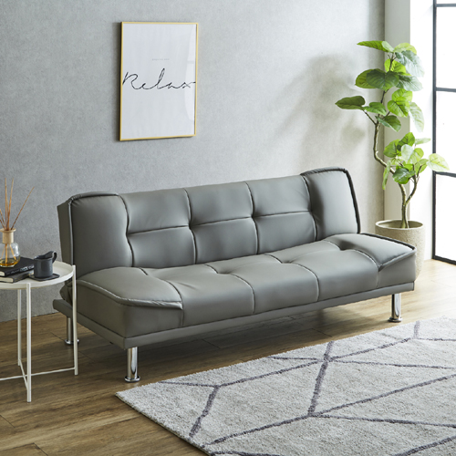 シンプルデザインソファーベッド ライトブラウン色 SB-AB-LBR 後藤家具