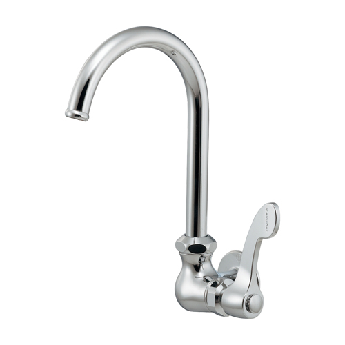 厨房用横形スワン水栓 #708-007-13QR カクダイ 水栓 蛇口