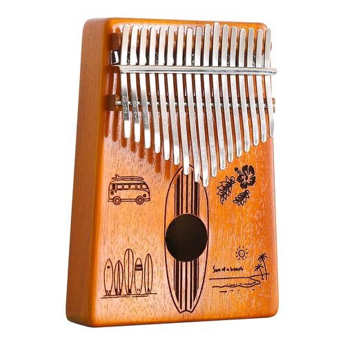 指で弾くピアノ カリンバ初心者セット 絵柄付きタイプ SH-06-KPA17--S