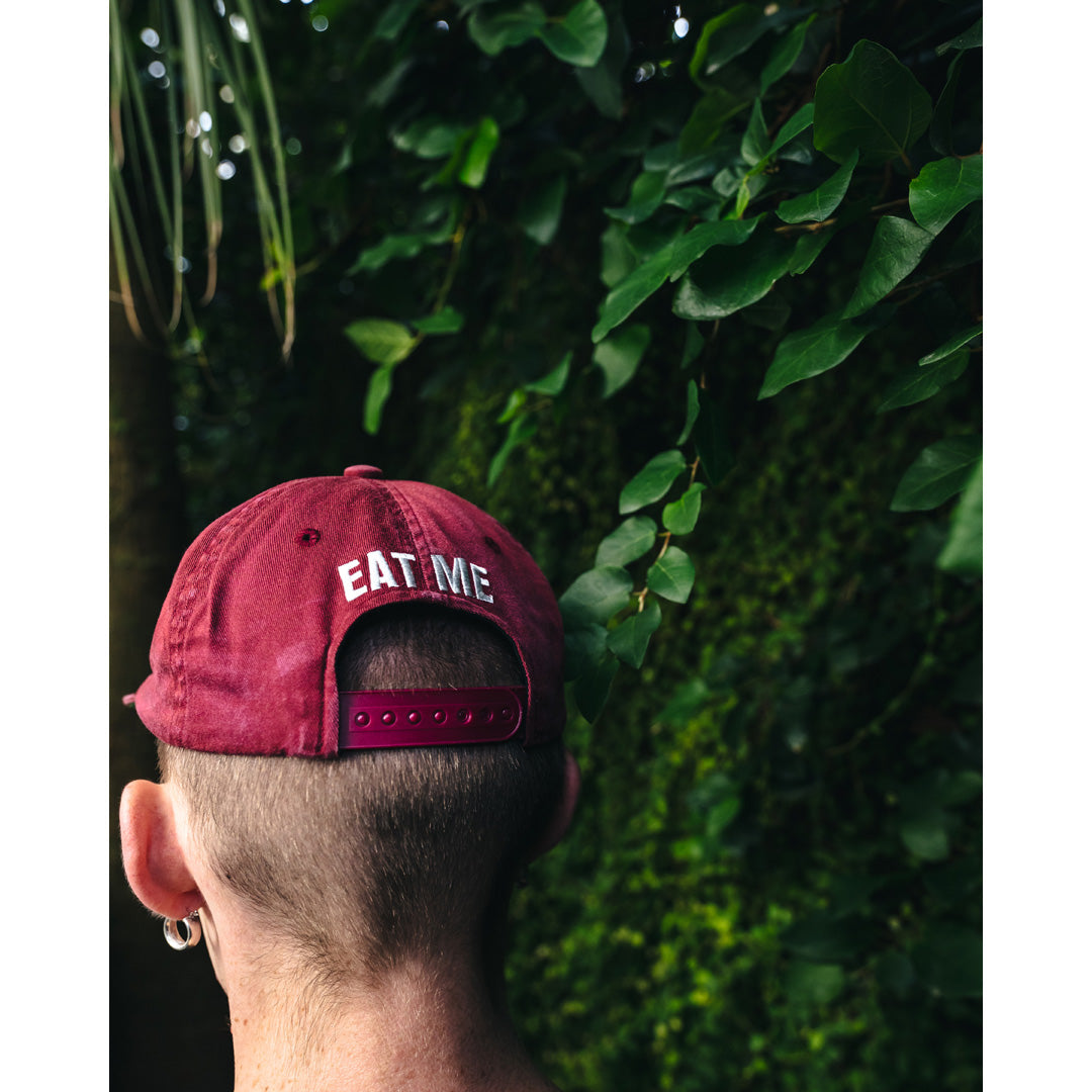 Saint Mxxxxxx (セントマイケル) 55 PANEL CAP EAT ME BURGUNDY SM-HR8