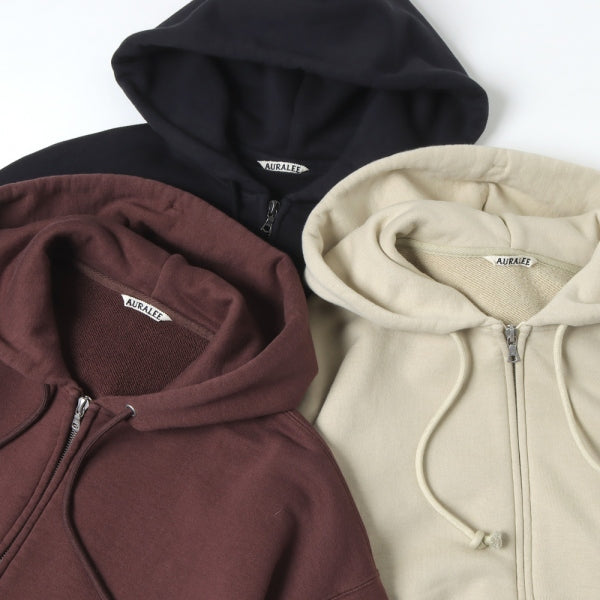 SMOOTH SOFT SWEAT ZIP PARKA (A23SP01TU) | AURALEE / Tops (MEN