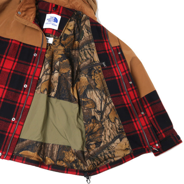 綿ナイロングログラン×ウールチェック THE NORTH FACE J923 (WF-J923