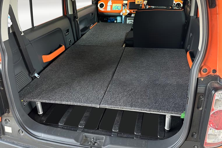 ハスラー用のソロ車中泊キット（L形ソロフラットキット）が登場…！
