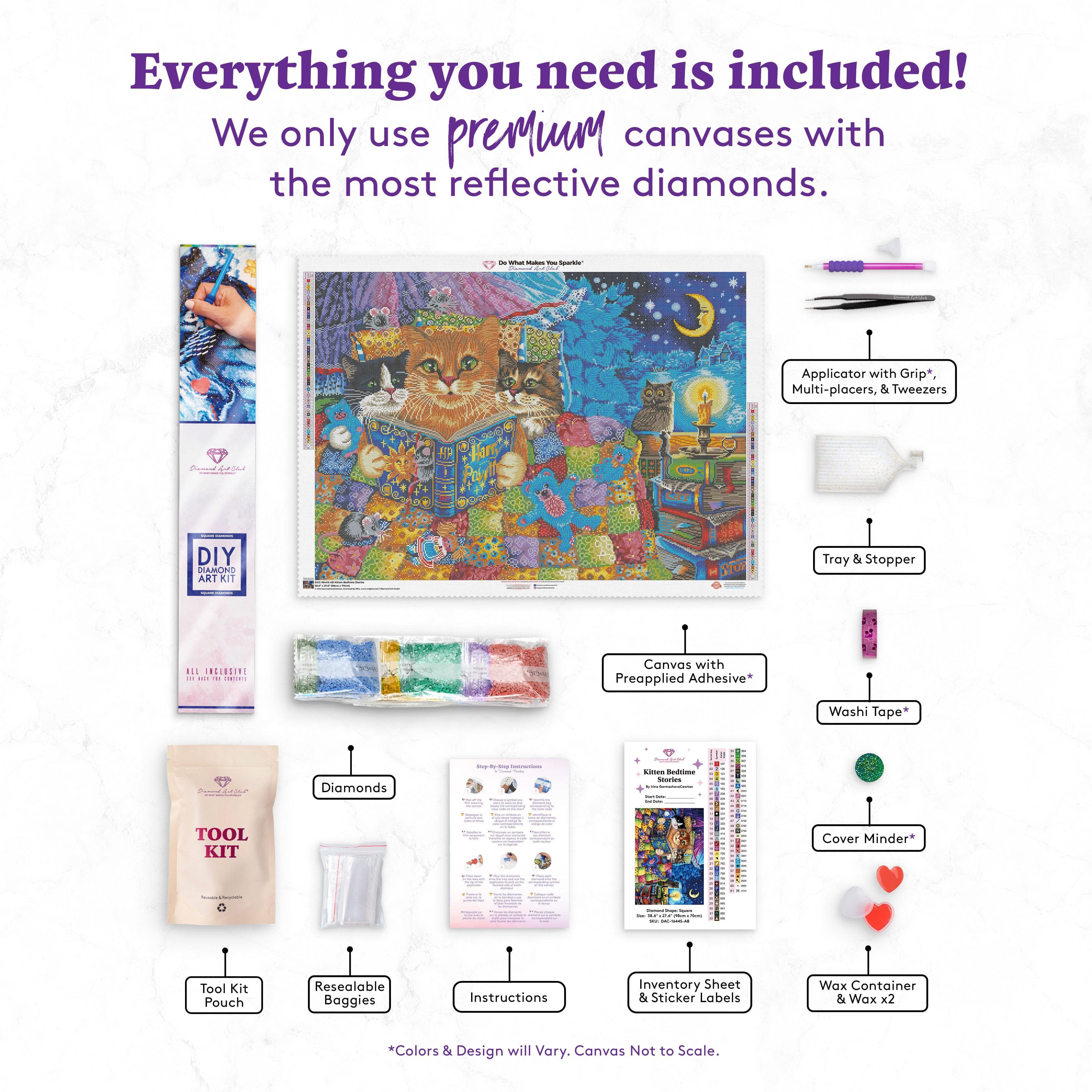 Kitten Bedtime Stories – Diamond Art Club