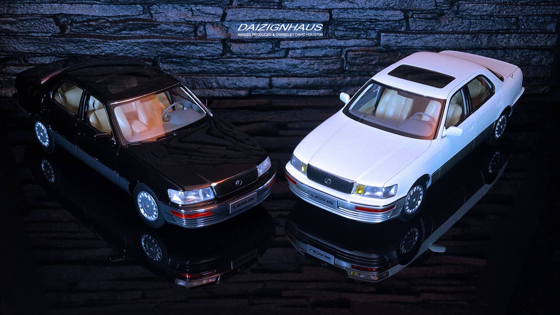 1/18 1990 Lexus LS400 (UCF-10) In White/Silver by Xiaoguang Model