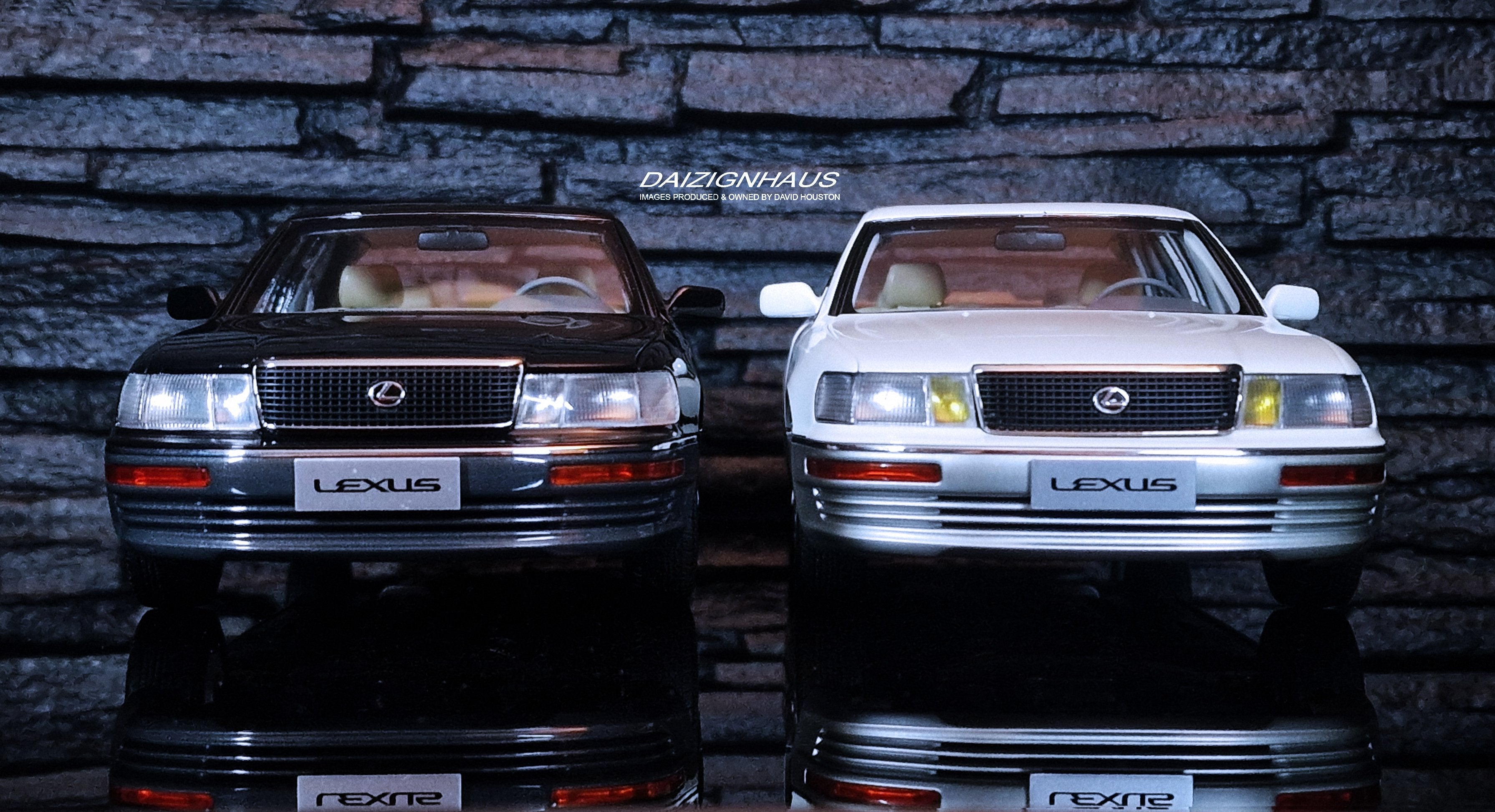 1/18 1990 Lexus LS400 (UCF-10) In White/Silver by Xiaoguang Model