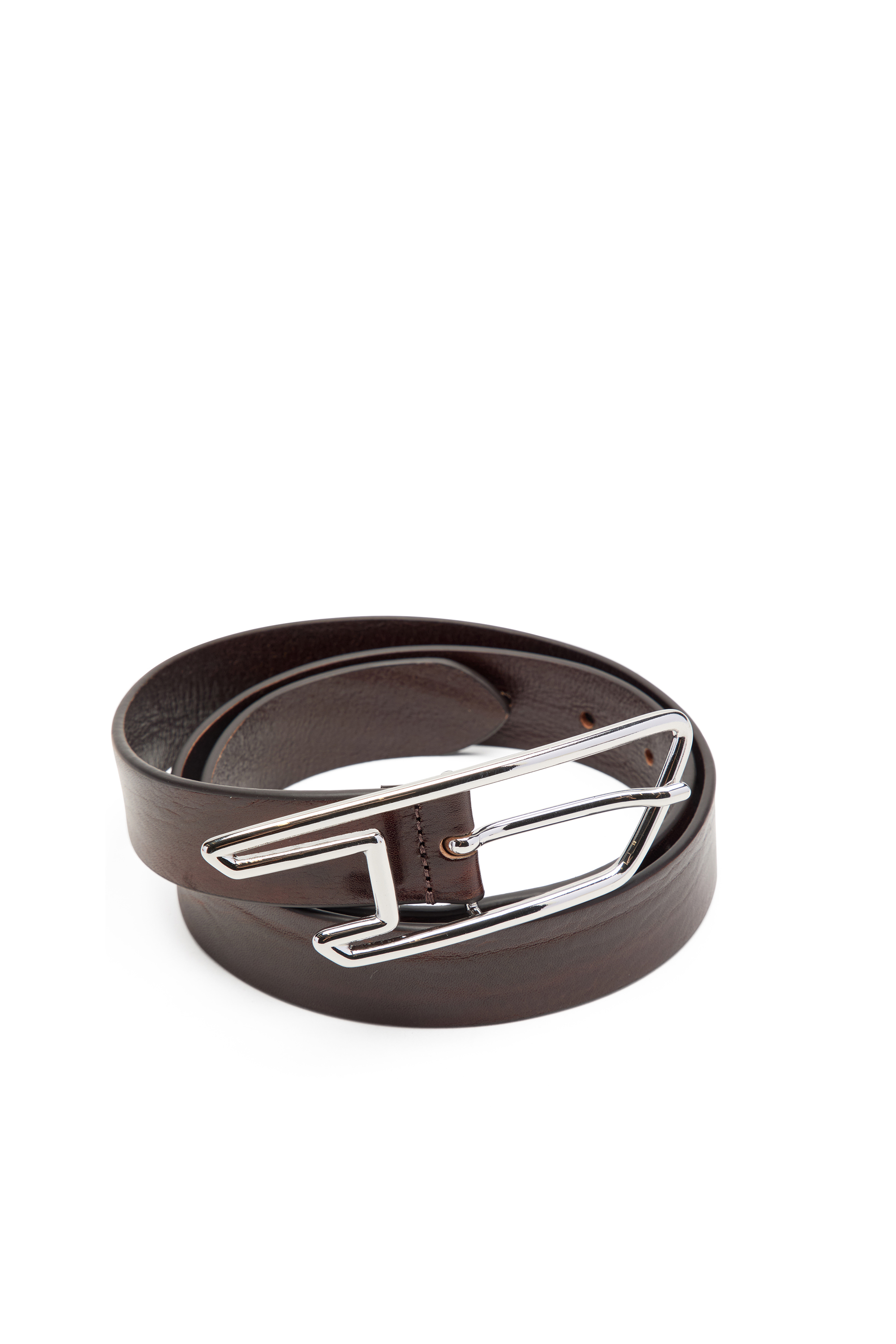B-GRAFFITI 3.5cm treated leather belt with graffiti buckle｜マルチ