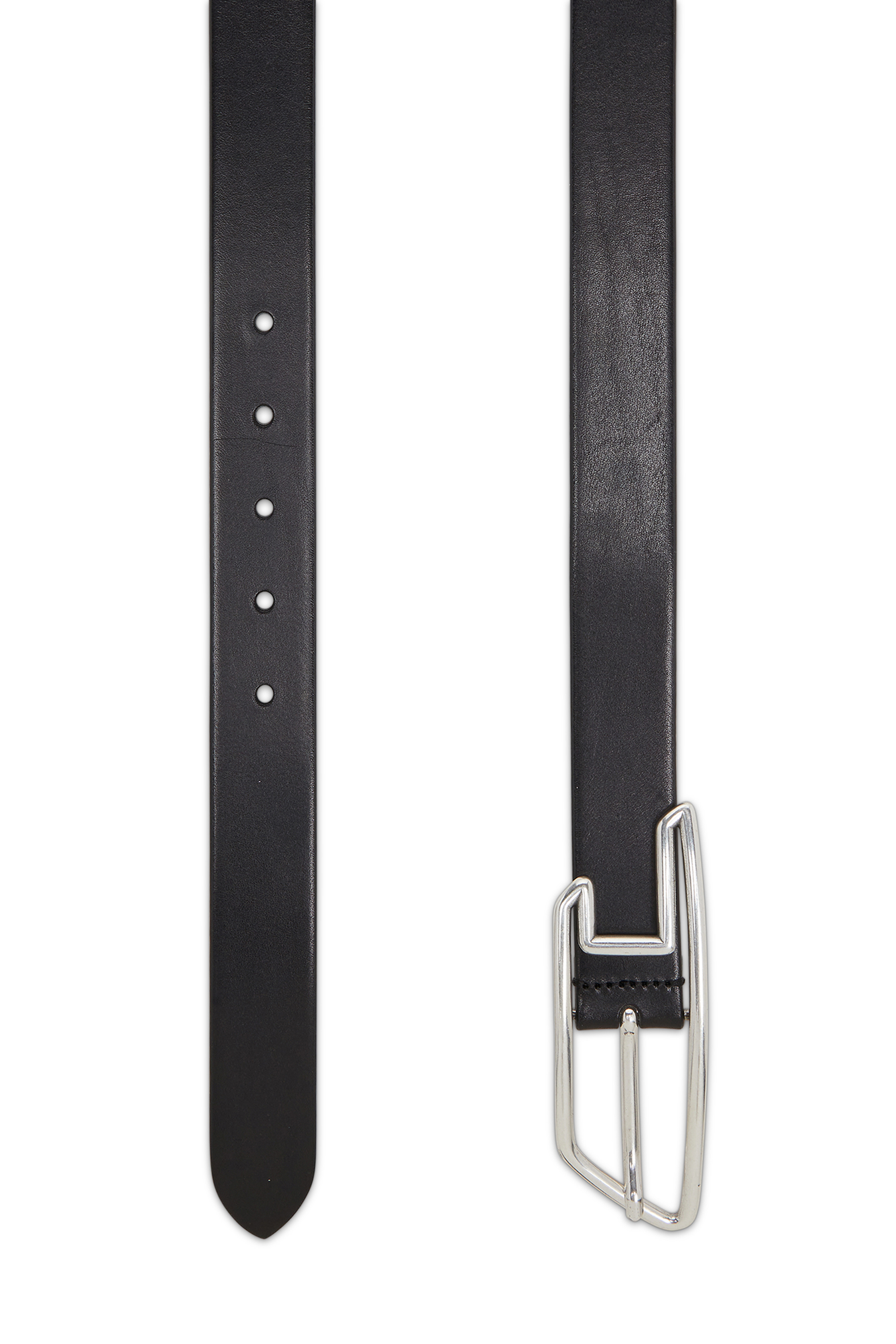B-GRAFFITI 3.5cm treated leather belt with graffiti buckle｜マルチ