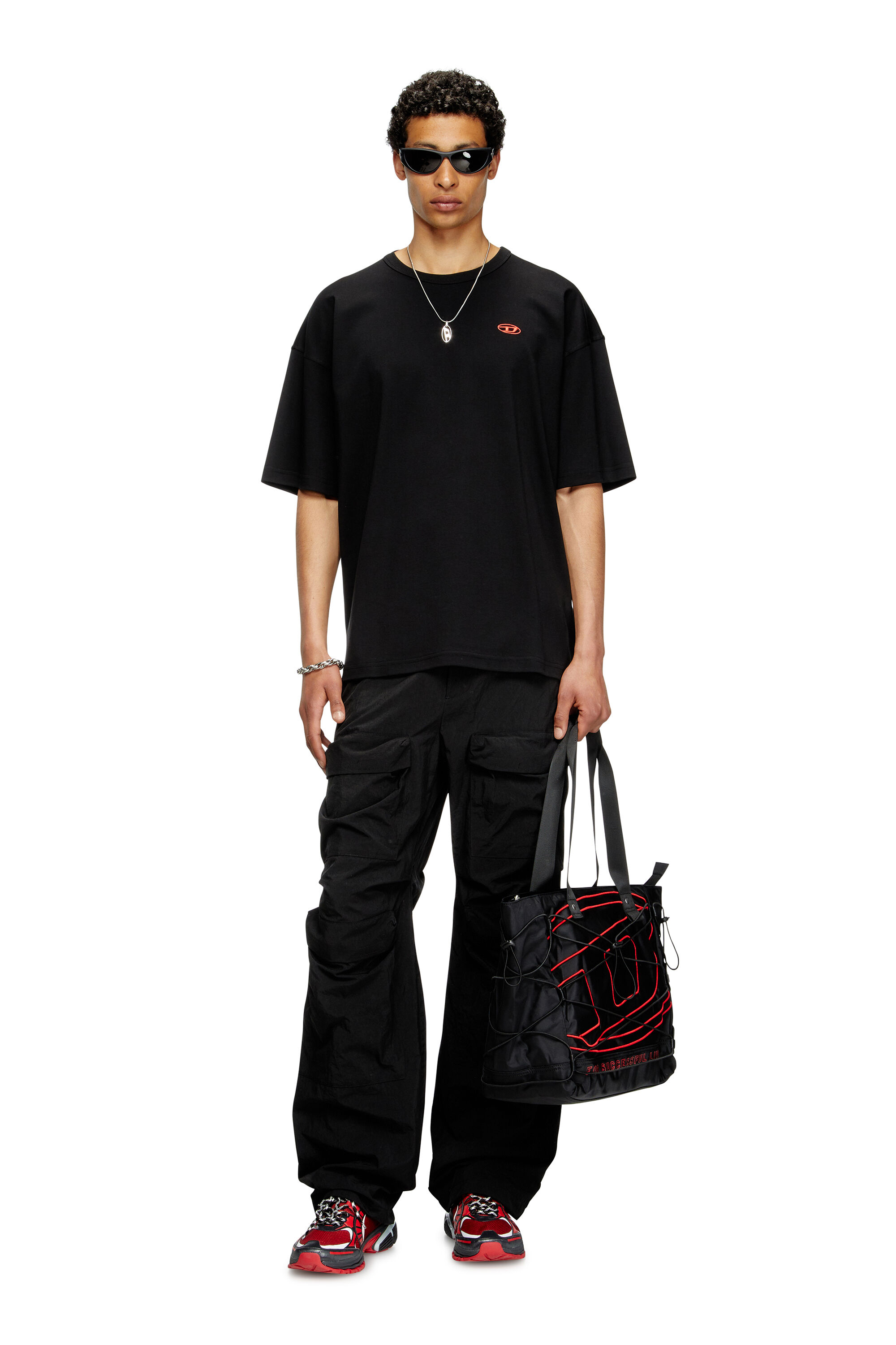 TECH-D TOTE M X トートバッグ M｜ブラック｜ウィメンズ｜DIESEL