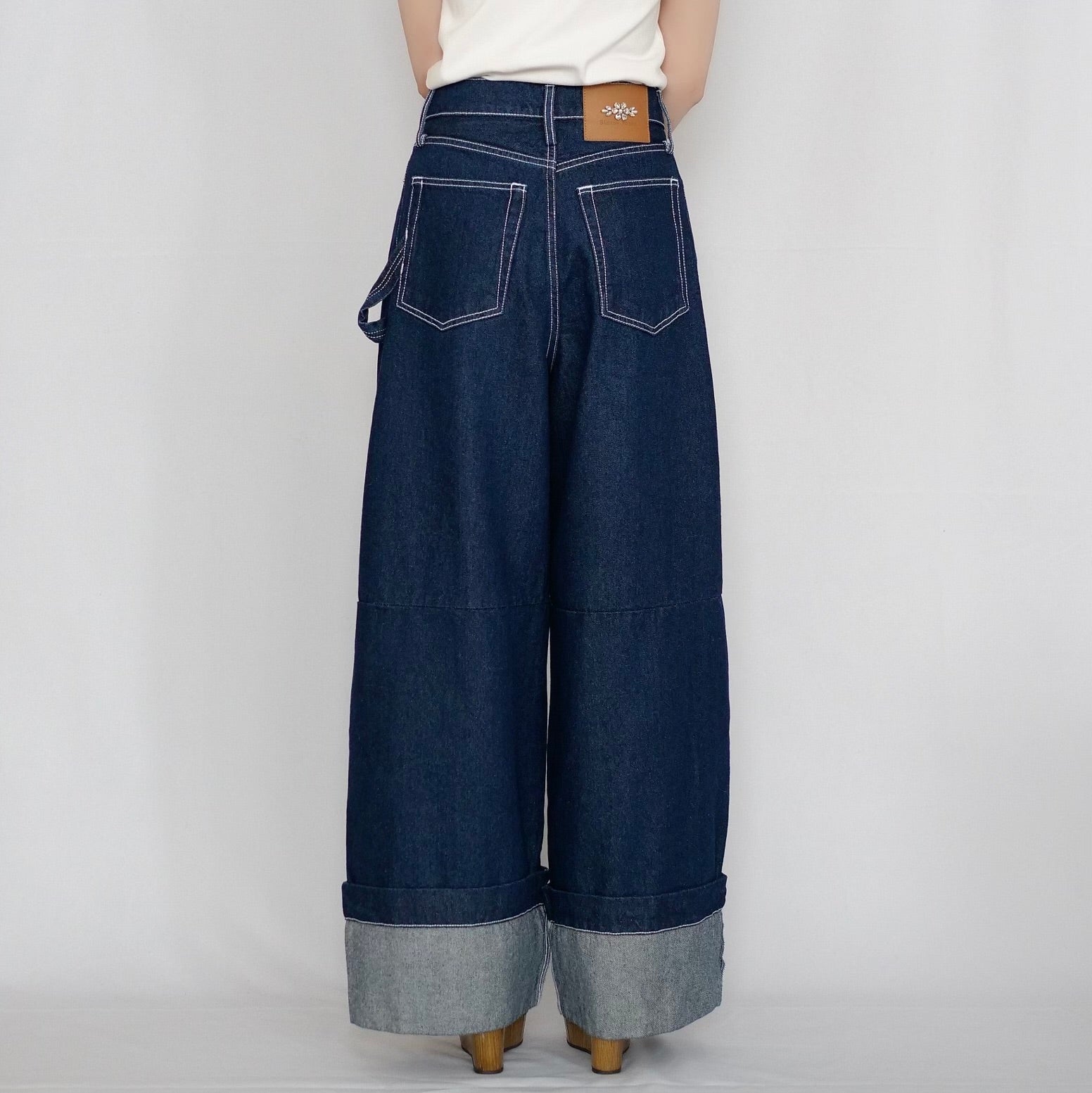 SIMONE ROCHA WIDE LEG PUDDLE JEANS – dim at noon