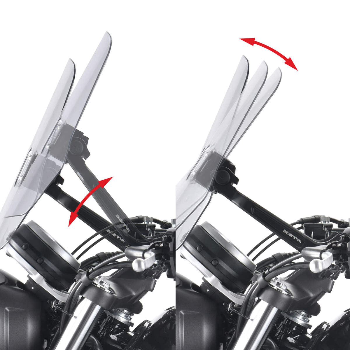 エクスプローラーウィンドシールド GB350/S用 ショートタイプ