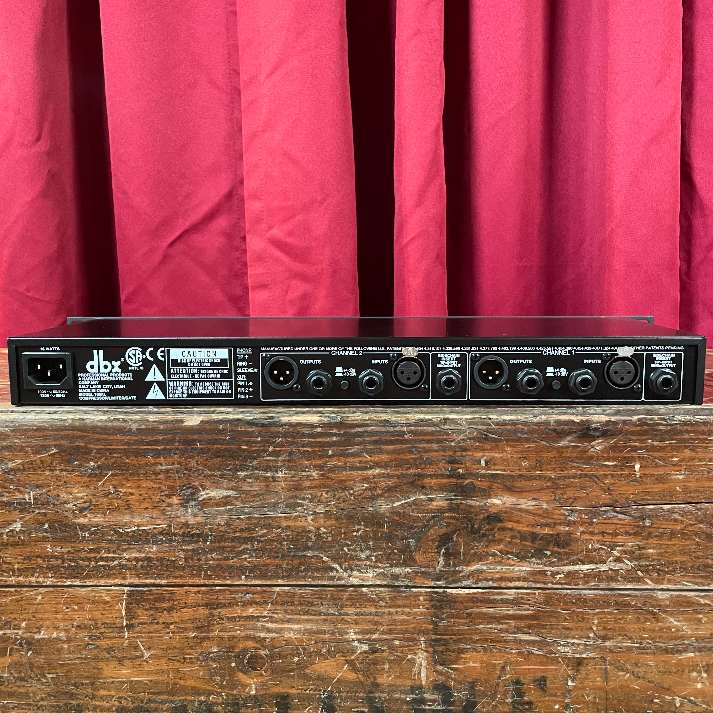 DBX 166XL Stereo Compressor / Limiter / Gate – Drugan's Drums