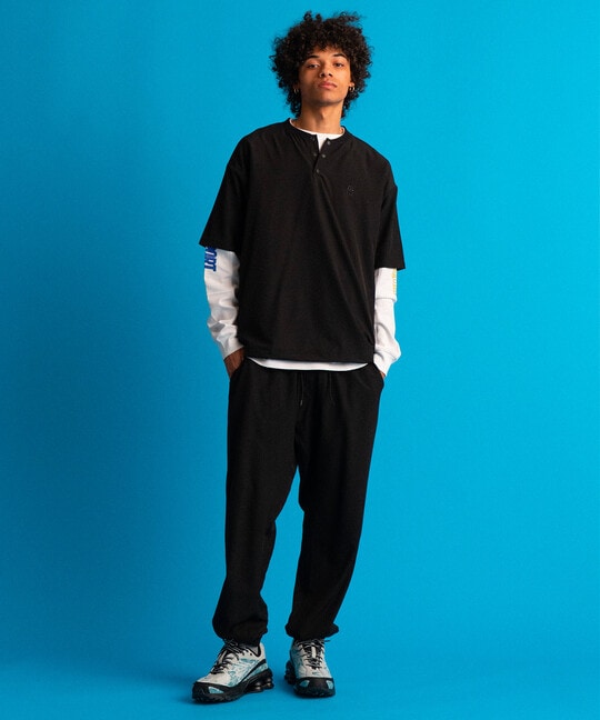 BLACK LABEL〕：セットアップ対応 ストレッチ 半袖トップス ｜The