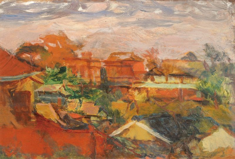 木村荘八画額「春日（B）」 - えびな書店オンラインギャラリー