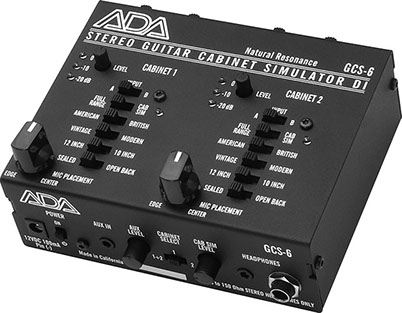 ADA GCS-6｜ステレオ・キャビネット・シミュレーター＆DIボックス