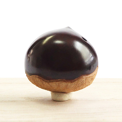 黄楊根付 栗（中）【岡壱名入り】｜京都の着物和装小物 ゑり正