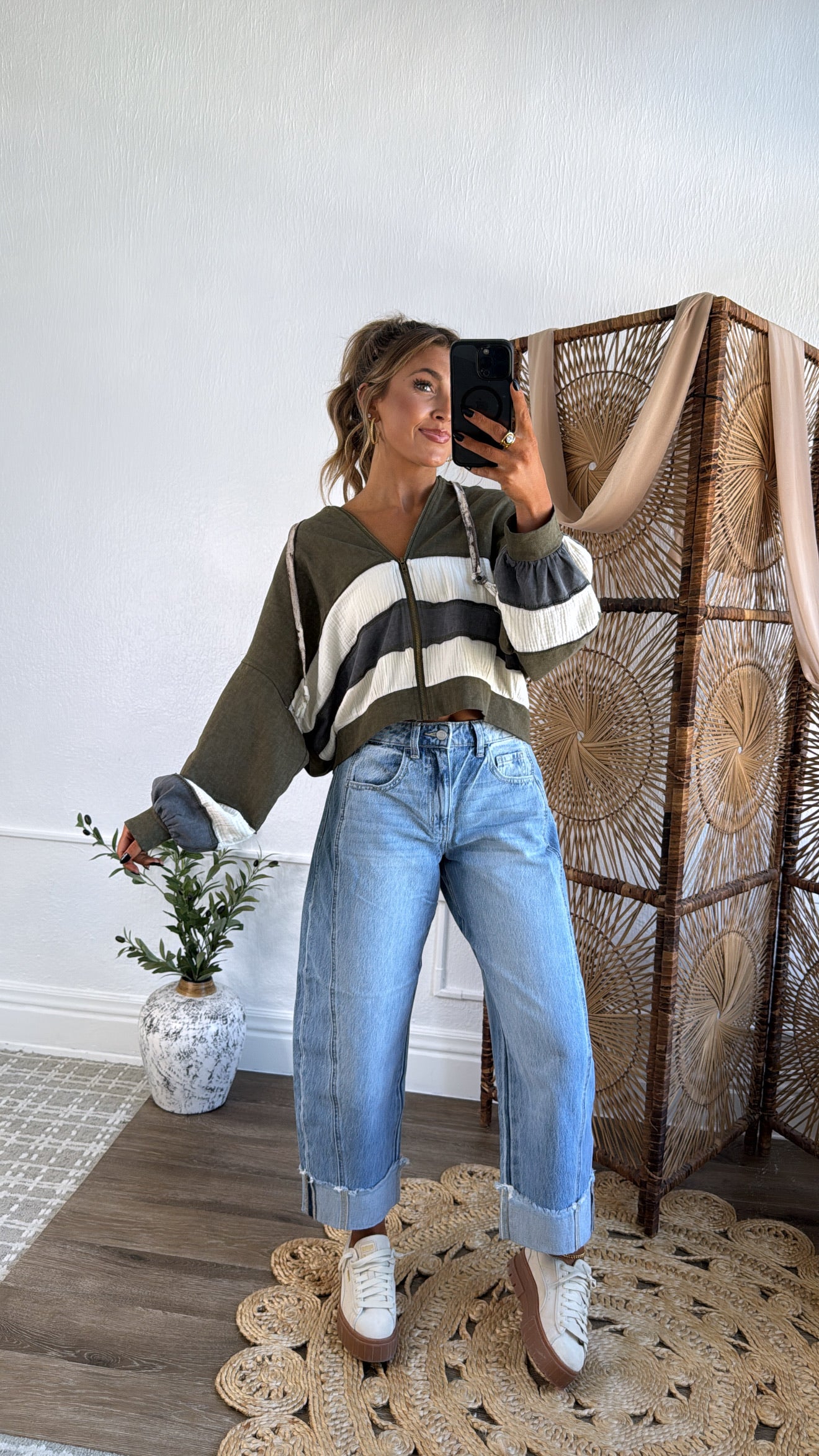 Easy Street Zip Up Jacket, Olive – Everyday Chic Boutique