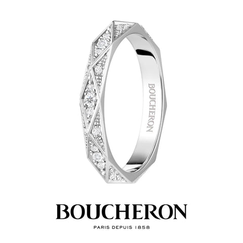 ファセット 3 ダイヤモンド リング ミディアム JAL00091｜BOUCHERON