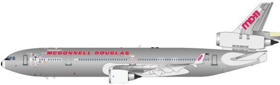 Highly detailed JC Wings Die cast model House Polished McDonnell
