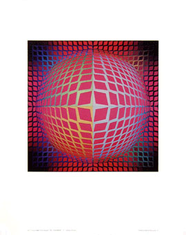 Vega-Kontosh/ヴィクトル・ヴァザルリ【Victor Vasarely】ポスター