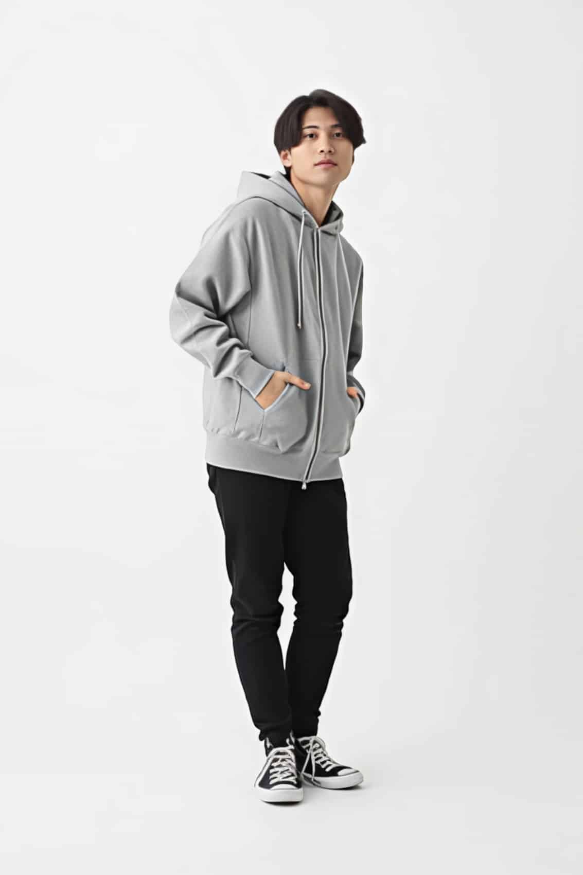 ベーシックリラックスジップパーカー[United Athle 5762]｜オリジナル