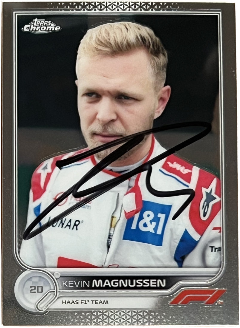 Kevin Magnussen Signed 2022 Topps Chrome Formula 1 Haas F1 Team