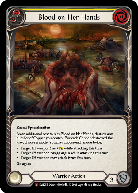 Blood on Her Hands - Flesh & Blood TCG - Everfest – FaB Foundry
