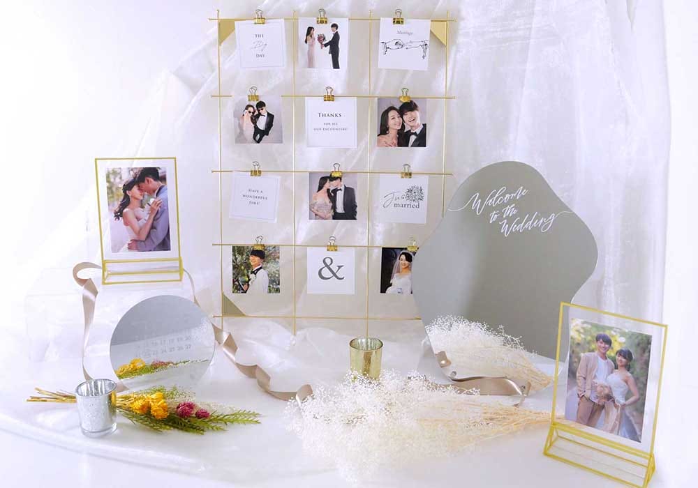 どんな会場にも合う！シンプルおしゃれな結婚式ウェルカムスペース