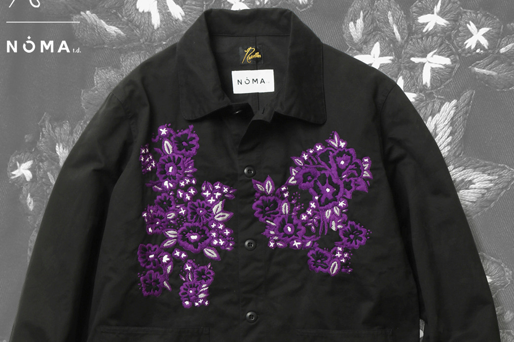 ニードルズ×ノーマティーディー“手刺繍”花柄入りワークジャケット