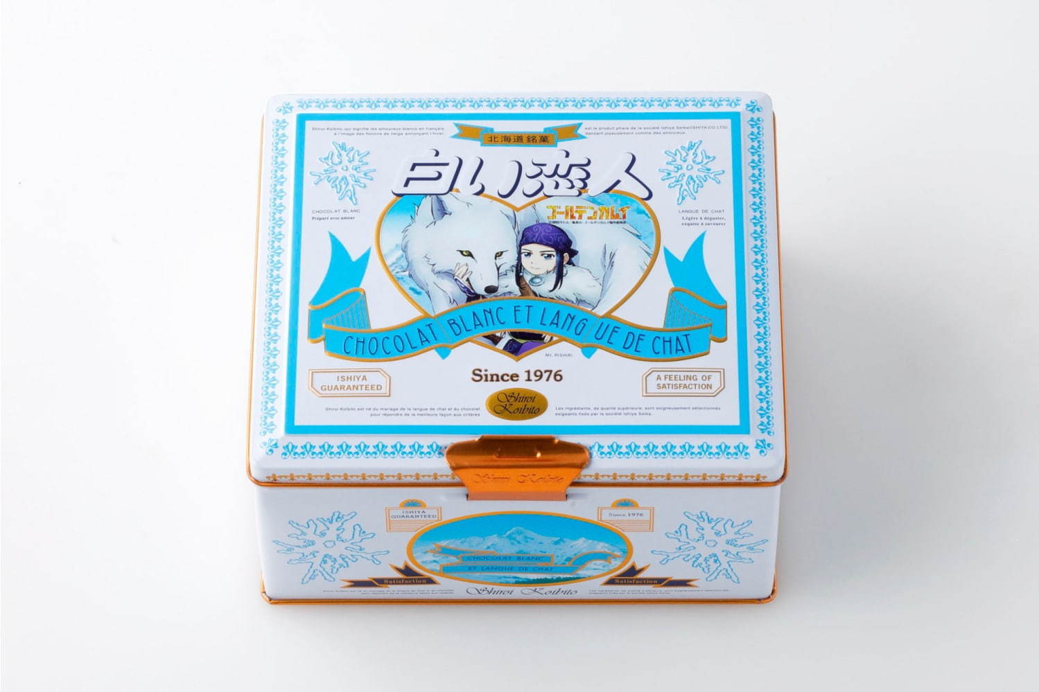 白い恋人」×「ゴールデンカムイ」アシㇼパ×レタㇻを描いた限定コラボ缶