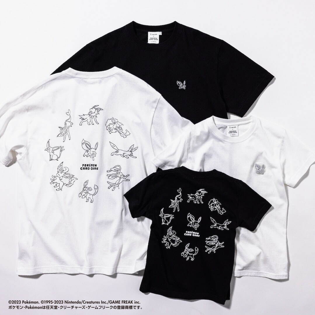 ポケモンカードゲーム×長場雄のビームス限定Tシャツ、“イーブイ”テーマ