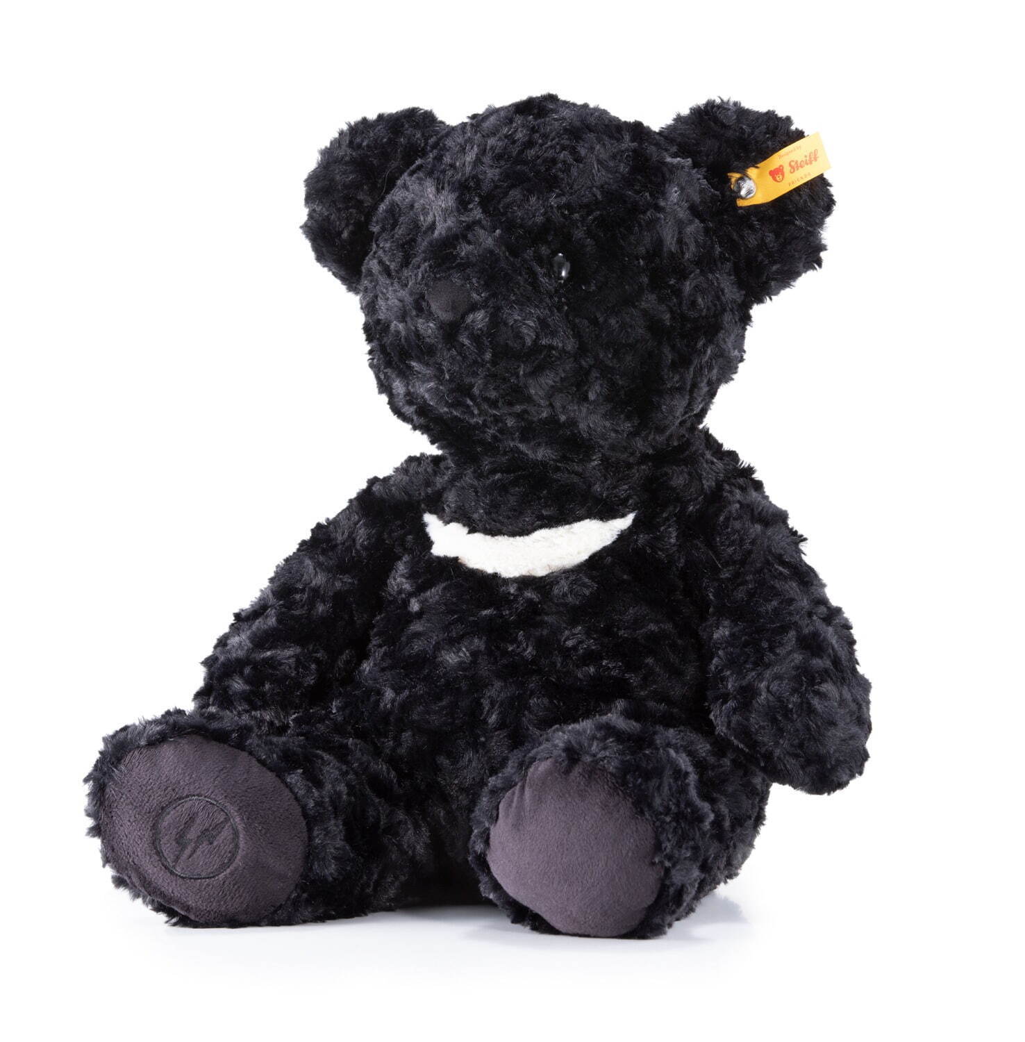 シュタイフ×フラグメント全長38cmぬいぐるみ、真っ黒なツキノワグマが