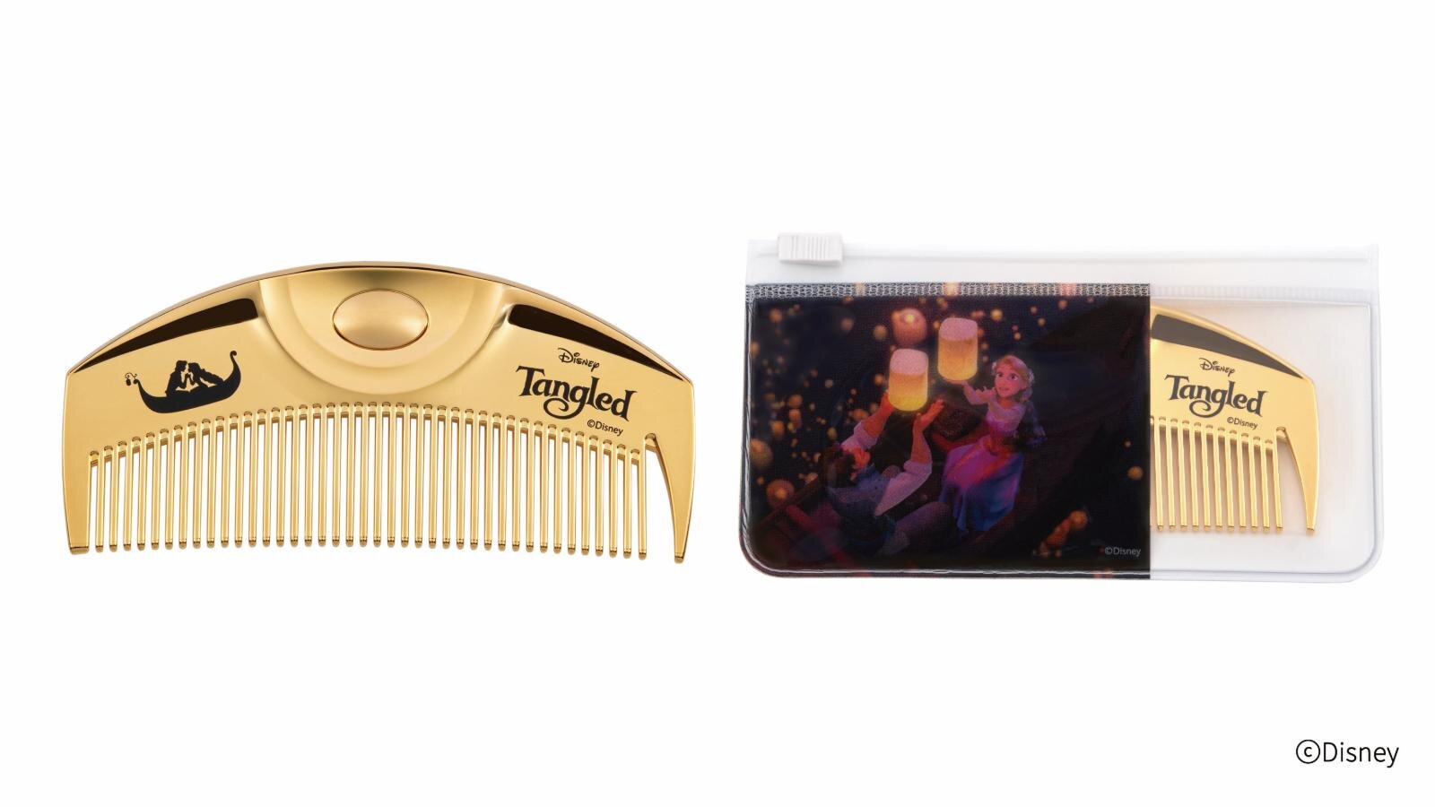 ラブクロムのディズニー限定ヘアコーム、ラプンツェル・アリエル