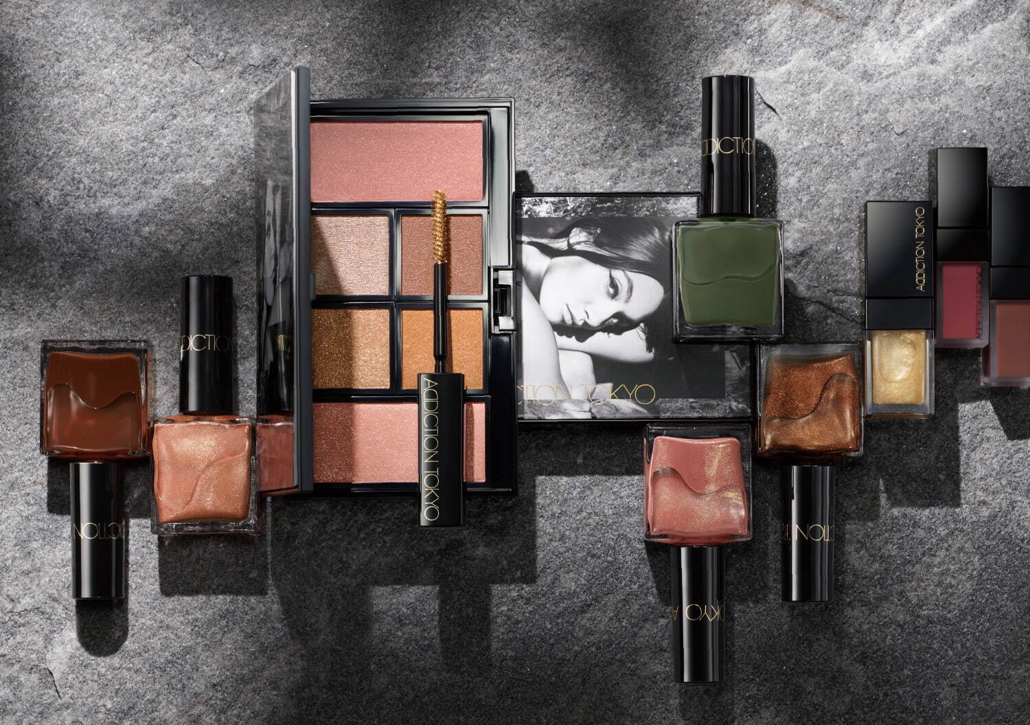 アディクション22年クリスマスコフレ第2弾、“自然界カラー”の6色