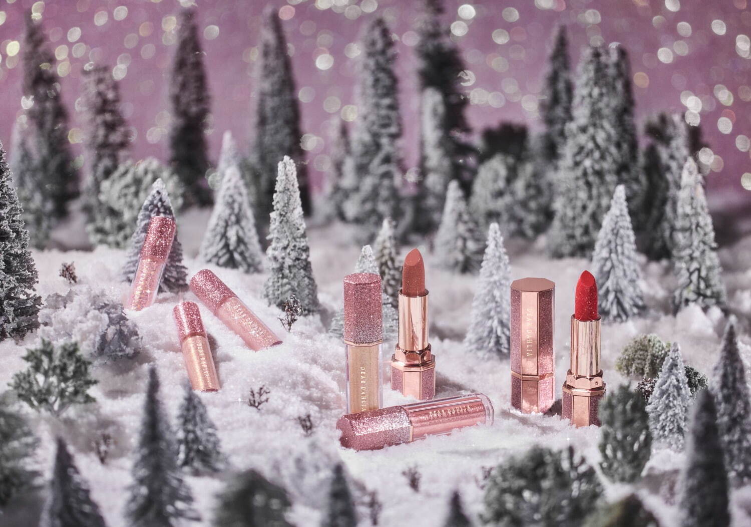 ディアダリア22年クリスマスコスメ「神秘的な冬の森」着想のグリッター