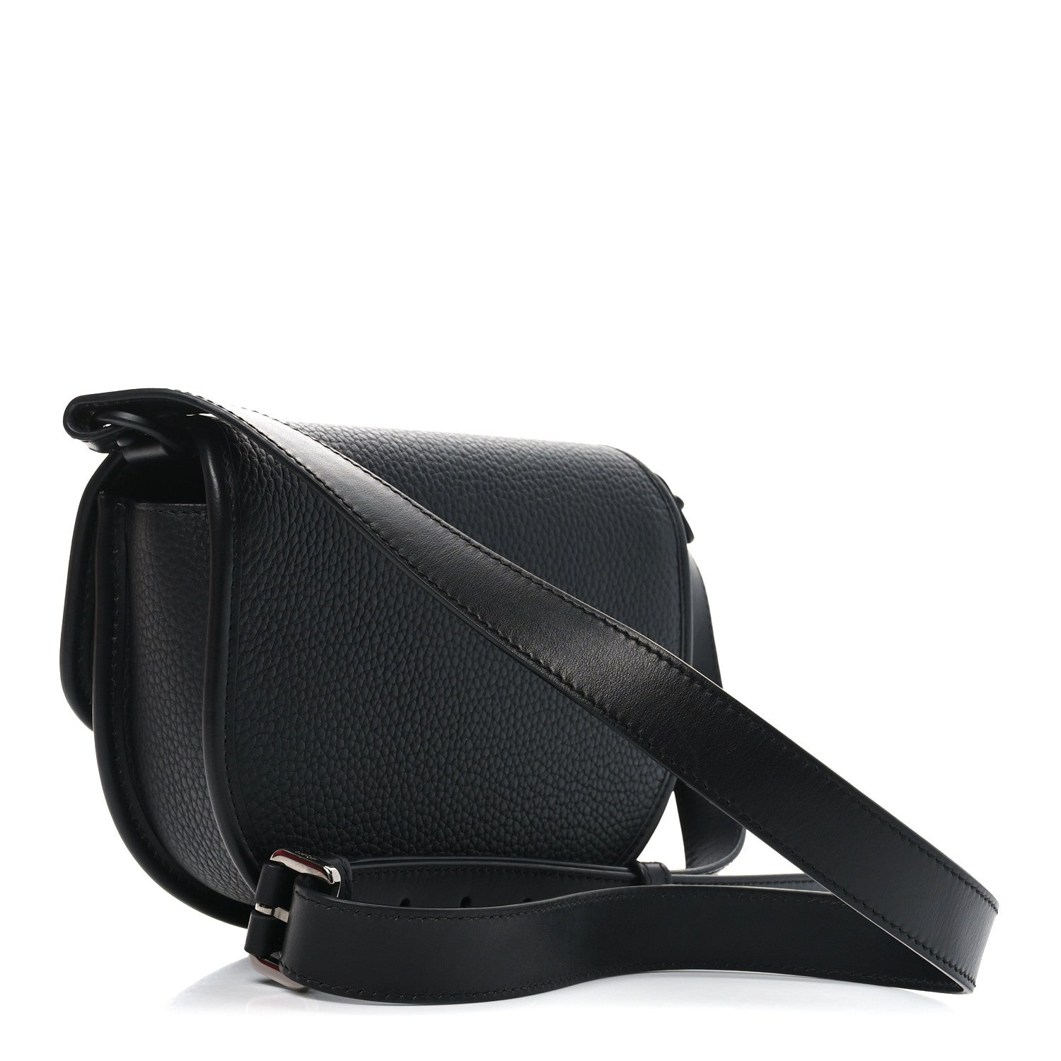 Christian Dior Grained Calfskin Mini Gallop Bag With Strap Black