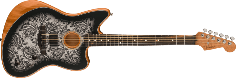 Limited Edition American Acoustasonic® Jazzmaster®, Black Paisley