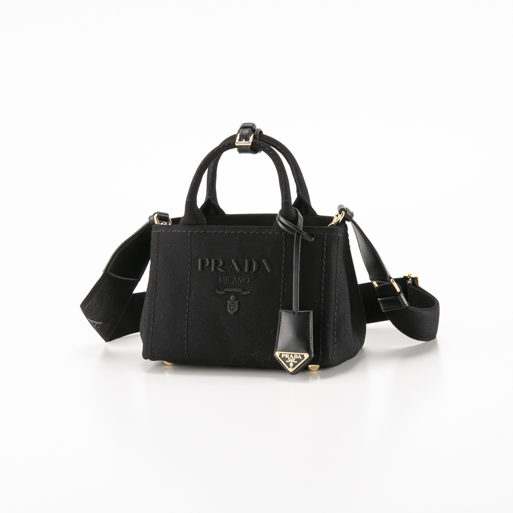 WEB限定価格】プラダ PRADA CANAPA コットンキャンバスロゴトート