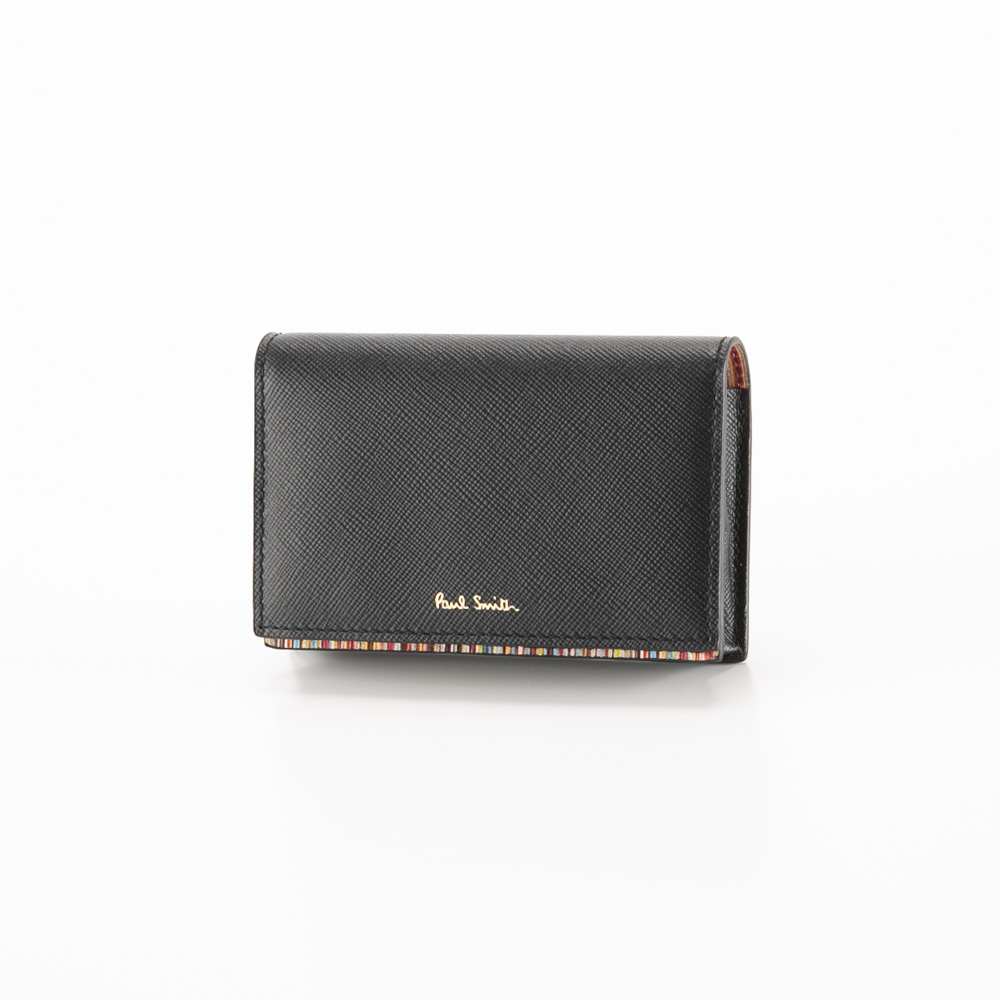 ポールスミス Paul Smith 名刺入れ サフィアノ MULTI STRIPE カード