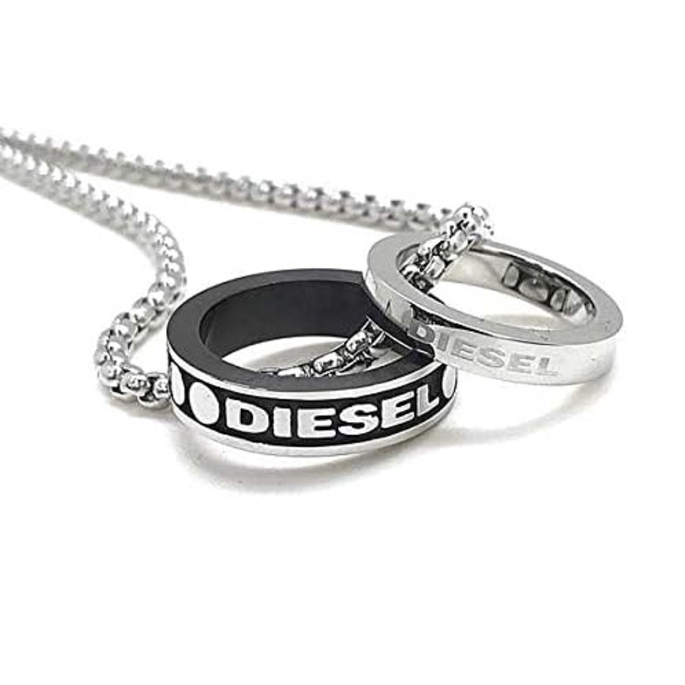 ディーゼル DIESEL ネックレス ダブルリングネックレス DX1168040