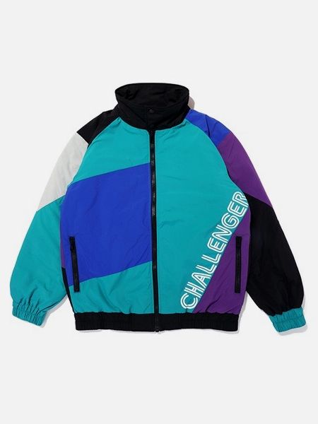 CHALLENGER / CRAZY TRACK JACKET -Green×Purple-
