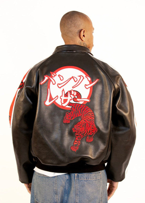 FLY GEENIUS X VANSON | BOMBER JACKET | TOKYO - BLACK – FLYGEENIUS