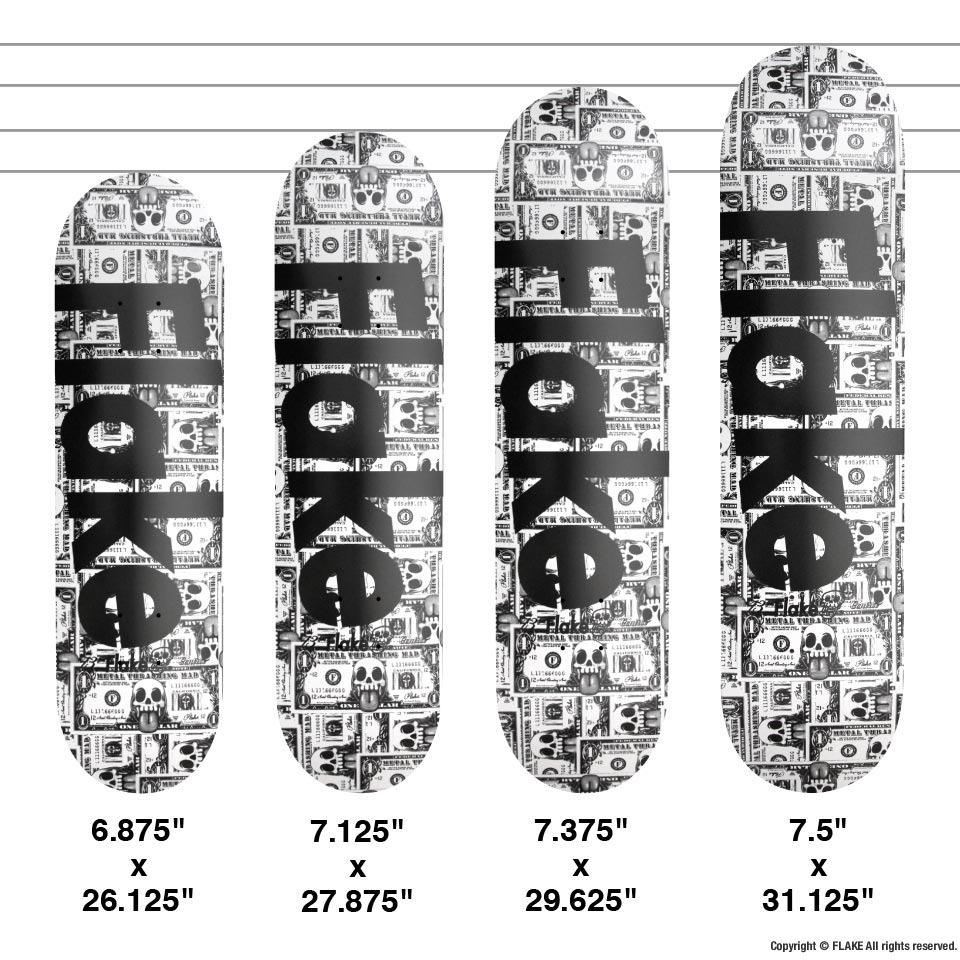 FLAKE/FLAKE x SHOWGEKI 2025 DOLLAR SKATE DECK