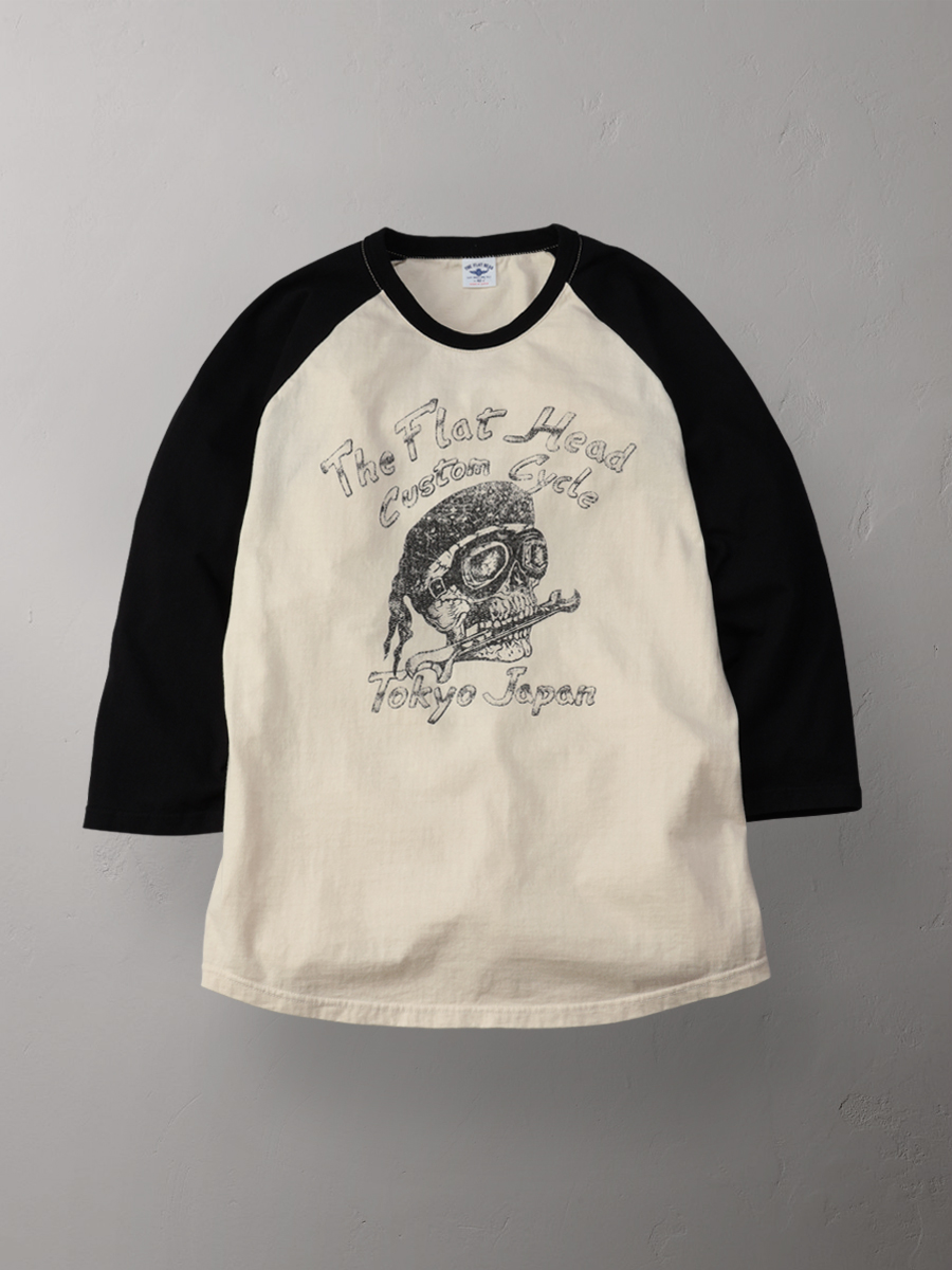 ラグラン 七分袖 Tシャツ FN-TSRB-004 | THE FLAT HEAD