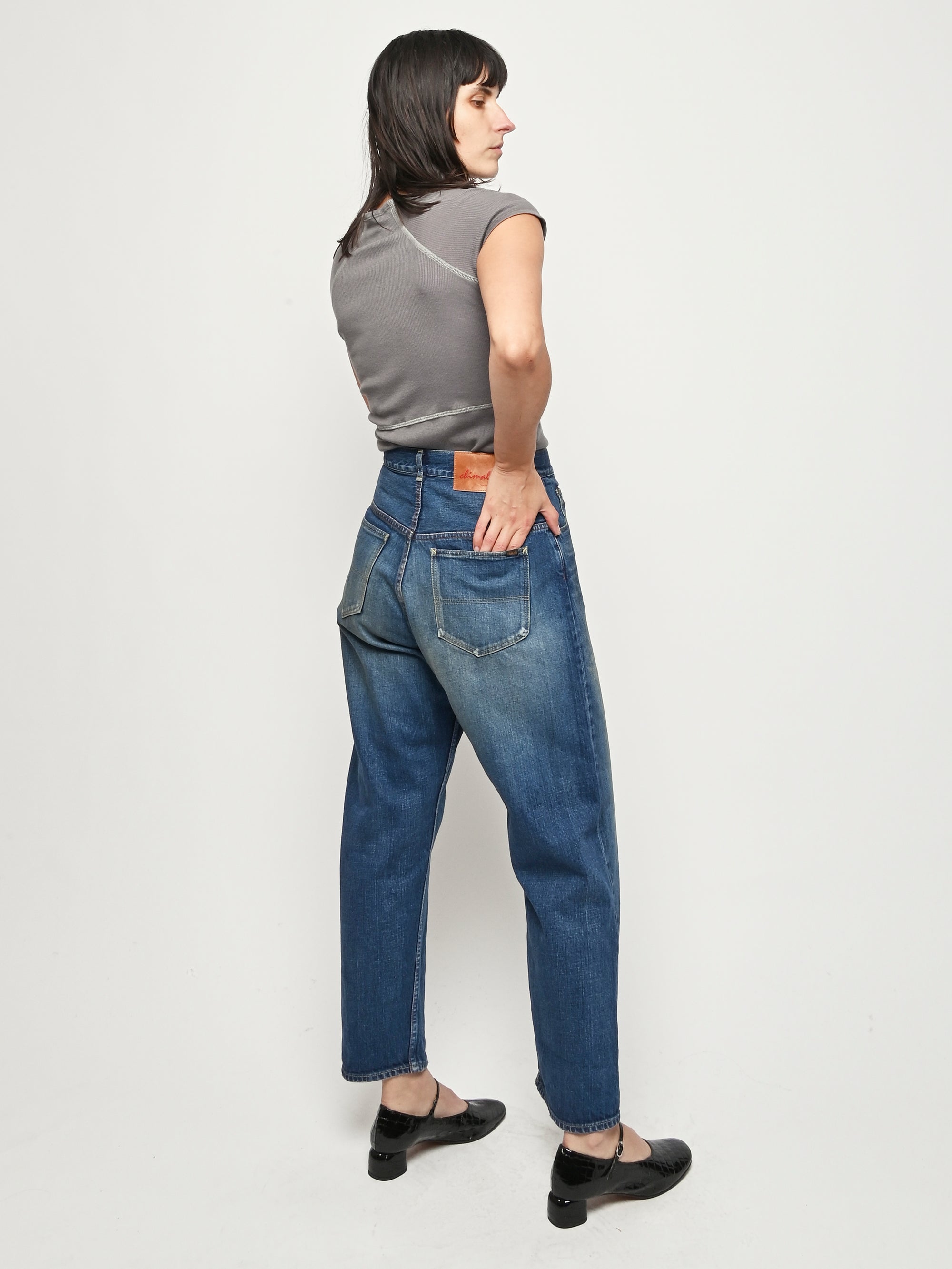 Chimala - Dark Wash Selvedge Denim Ranch Pants – Frances May